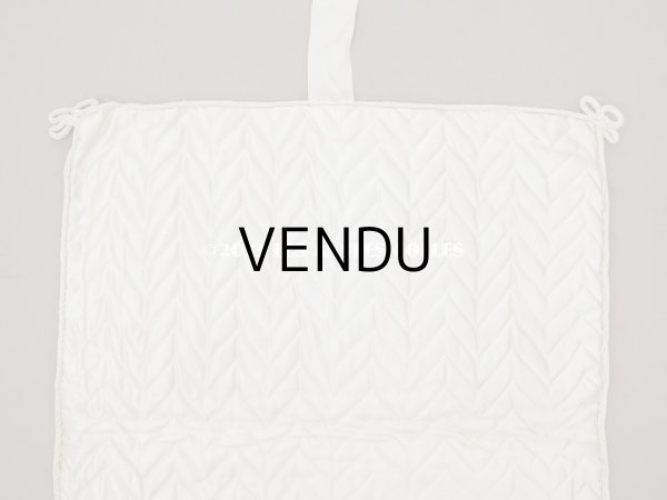 画像13: アンティーク シルク製 勿忘草のハンキーケース リボン付き ハンカチ用ポシェット JEANNE (13)