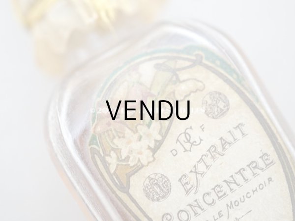 画像10: 未開封 アンティーク  鈴蘭&菫の小さなパフュームボトル クリスタル製 EXTRAIT CONCENTRE POUR LE MOUCHOIR   (10)