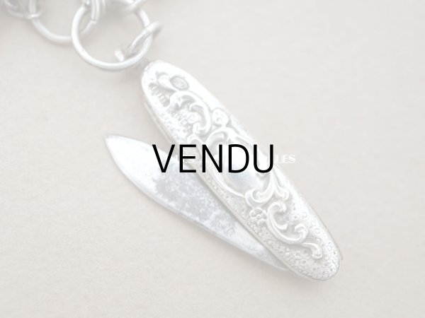 画像10: アンティーク ドール用　シルバー製　とても小さなシャトレーヌ  (10)