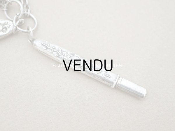 画像11: アンティーク ドール用　シルバー製　とても小さなシャトレーヌ  (11)