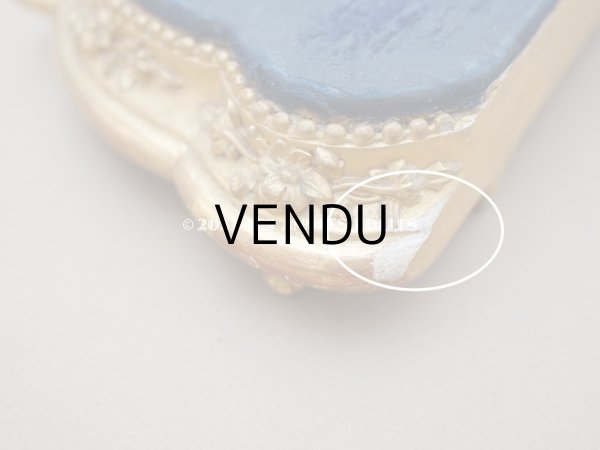 画像11: ＊蚤の市＊19世紀 アンティーク 薔薇模様 木製の台座 ゴールド  (11)