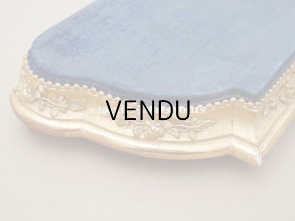 画像12: ＊蚤の市＊19世紀 アンティーク 薔薇模様 木製の台座 ゴールド  (12)