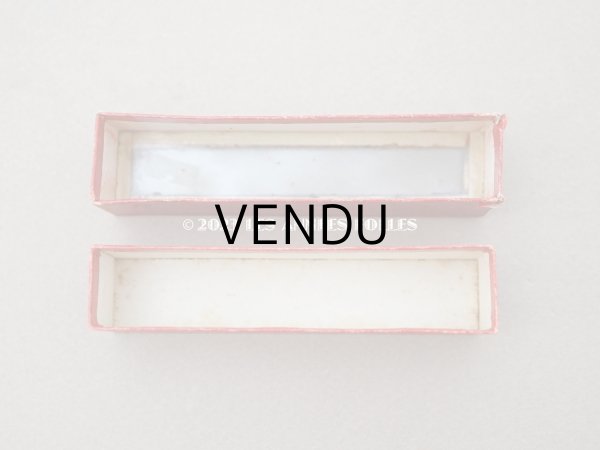 画像5: 1900年代 アンティーク 硝子の蓋の紙箱入り イニシャルテープ  (5)