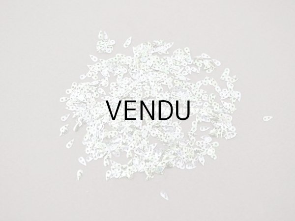 画像8: 1900年頃 アンティーク ガラスの蓋の小さな紙箱 極小2.5×5mm　メタル製スパンコール入り - AUX ECUSSONS - (8)