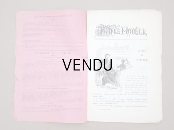 画像5: 1900年　アンティーク ドール新聞　型紙付き 15 DECEMBRE 1900 - LA POUPEE MODELE -  (5)