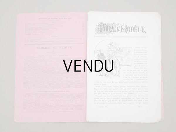 画像5: 1900年　アンティーク ドール新聞　型紙付き 15 MAI 1900 - LA POUPEE MODELE -  (5)