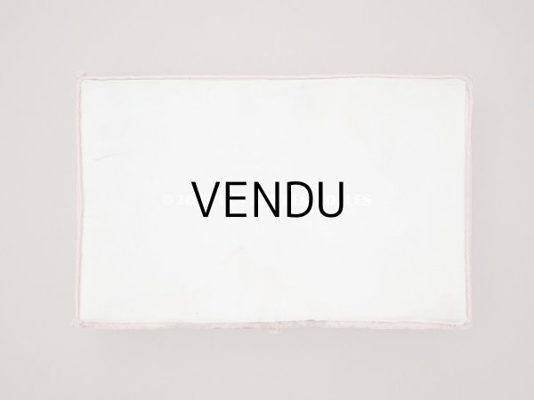 画像5: 1900年頃 アンティーク 勿忘草＆イニシャル刺繍入り　カルトナージュボックス  (5)