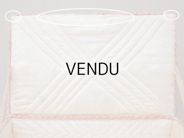 画像9: 1900年頃 アンティーク 勿忘草＆イニシャル刺繍入り　カルトナージュボックス  (9)