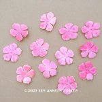 画像: アンティーク　ベルベットの布花  花びら 11〜12ピースのセット　ピンク