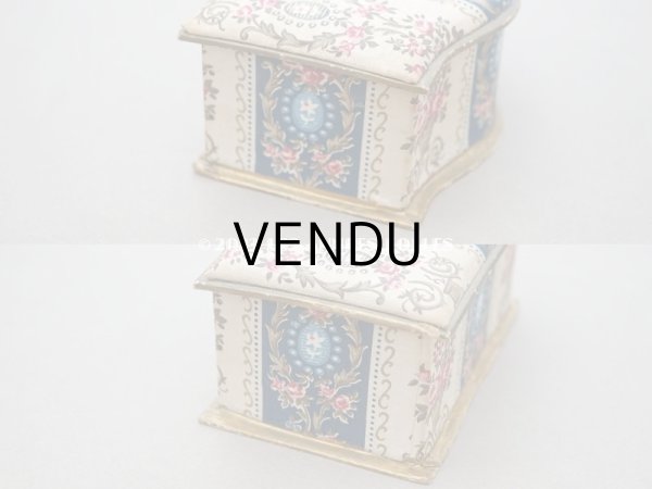 画像8: アンティーク 薔薇の花かご＆メダイヨン お菓子箱 カルトナージュ ボックス  (8)