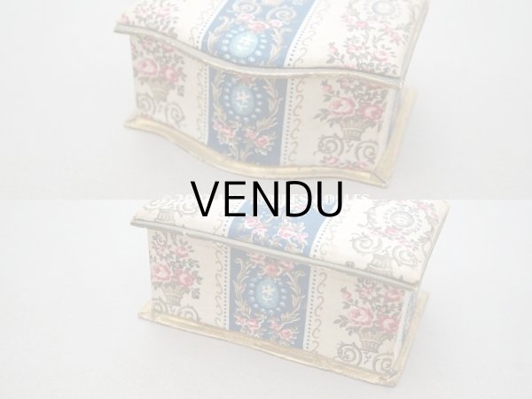 画像7: アンティーク 薔薇の花かご＆メダイヨン お菓子箱 カルトナージュ ボックス  (7)