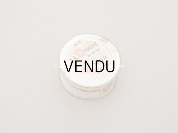 画像2: アンティーク 携帯用 パウダーボックス パフ付 LA DORINE DE POCHE POUDRE DE RIZ COMPACTE - DORIN PARIS - (2)