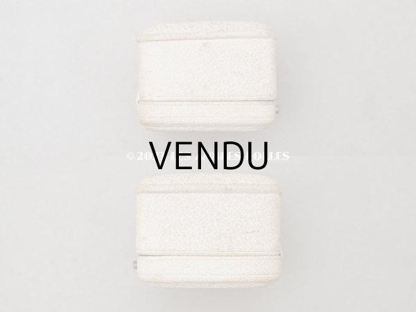 画像8: アンティーク イニシャル入り ジュエリーボックス ベージュ リングボックス (8)