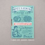 画像: 1890年代 アンティーク パピエダルメニイ 天使の香り紙 PAPIER D'ARMENIE-A.PONSOT-