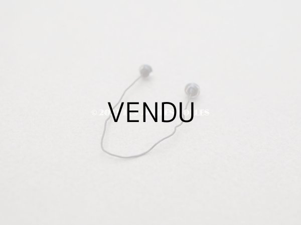 画像2: アンティーク テディベアのグラスアイ 4mm 黒×ダークブラウン (2)