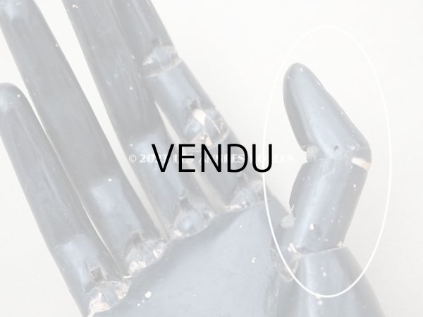 画像10: アンティーク 木製 ジュエリースタンド ハンドモチーフ リングスタンド (10)