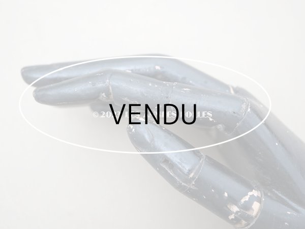 画像11: アンティーク 木製 ジュエリースタンド ハンドモチーフ リングスタンド (11)