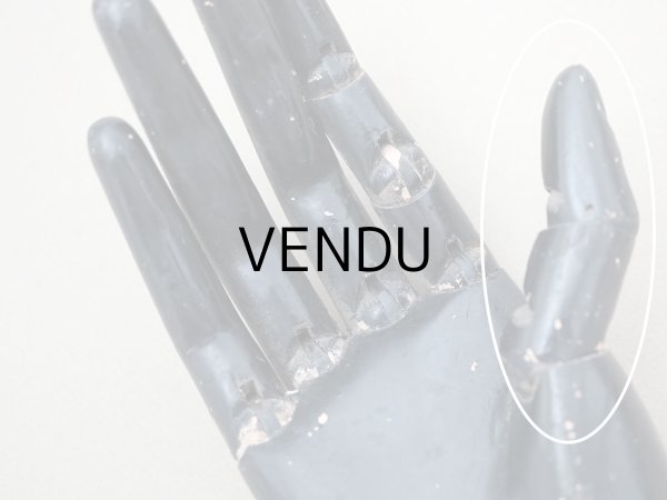 画像9: アンティーク 木製 ジュエリースタンド ハンドモチーフ リングスタンド (9)