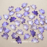 画像: 【クリスマスセール2023対象外】アンティーク 布花材料 菫の花びら 36枚のセット
