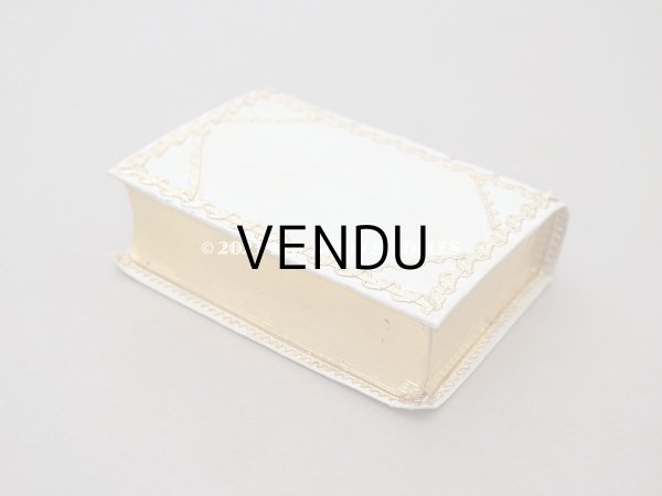 画像7: 19世紀 アンティーク ルリケール 幼いキリスト＆聖遺物入り聖書型ボックス 聖人の遺品　 (7)