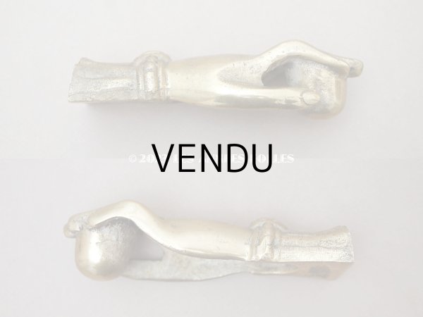 画像7: アンティーク ハンドモチーフのペーパーウェイト ブロンズ製 (7)