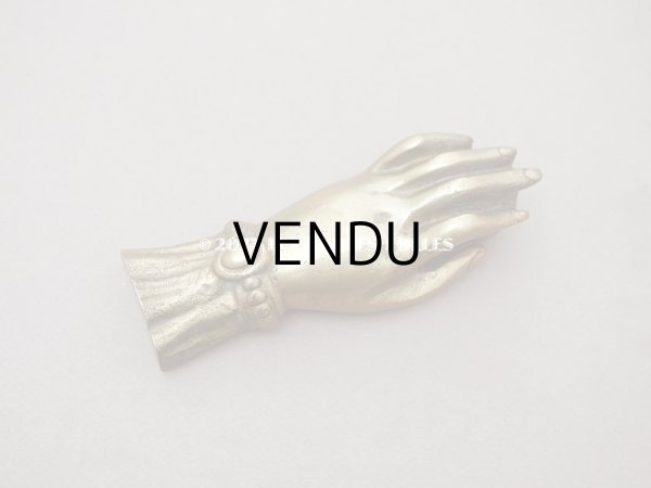 画像3: アンティーク ハンドモチーフのペーパーウェイト ブロンズ製 (3)