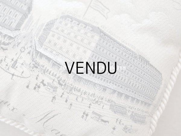 画像6: 1900年代 アンティーク シルク製 クッション ジャガード織 ギャラリー・ラファイエット百貨店 - AUX GALERIES LAFAYETTES - (6)