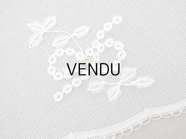 画像4: 1930年代 アンティーク 幅広 プリンセスレース　エクリュ　1m 幅16cm (4)