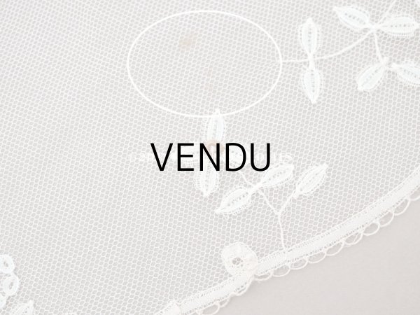 画像6: 1930年代 アンティーク 幅広 プリンセスレース　エクリュ　1m 幅16cm (6)