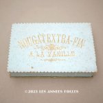 画像: 19世紀末 アンティーク ヌガーのお菓子箱 NOUGAT EXTRA-FIN A LA VANILLE