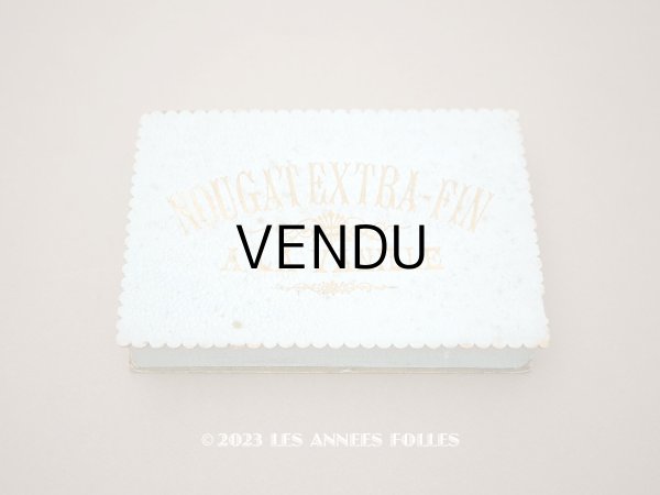 画像1: 19世紀末 アンティーク ヌガーのお菓子箱 NOUGAT EXTRA-FIN A LA VANILLE (1)