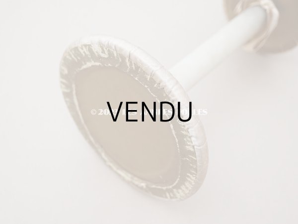 画像7: アンティーク ハットスタンド パウダーブルーのシルクサテン (7)