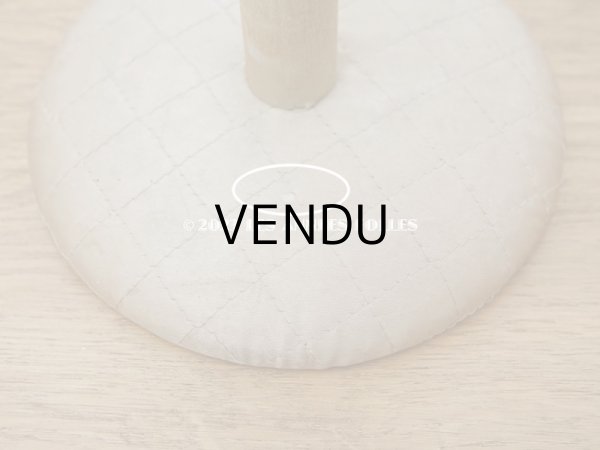 画像12: アンティーク ハットスタンド パウダーブルーのシルクサテン (12)