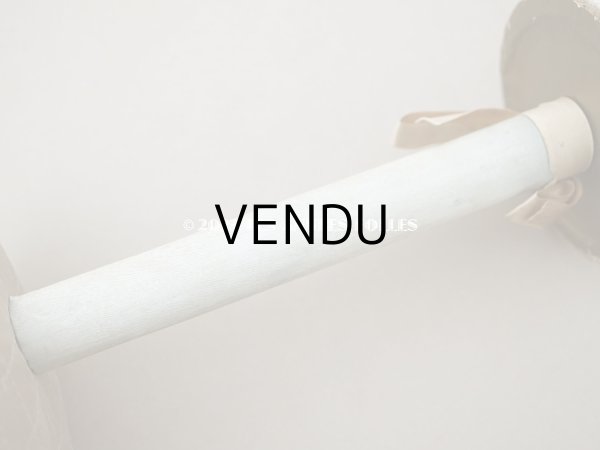 画像8: アンティーク ハットスタンド パウダーブルーのシルクサテン (8)