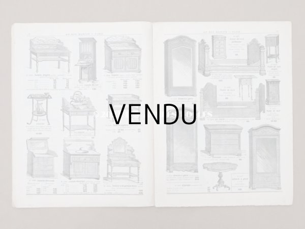 画像8: 1905年 アンティーク ボンマルシェのカタログ　椅子＆高級家具　SIEGES ARTISTIQUES EBENISTERIE - AU BON MARCHE - (8)