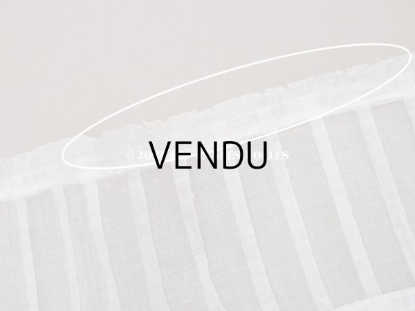 画像7: 1900年頃 アンティーク 幅広 ドレスの裾  プリーツ入り レース付 1.9m 幅21.5cm　コットンオーガンジー (7)