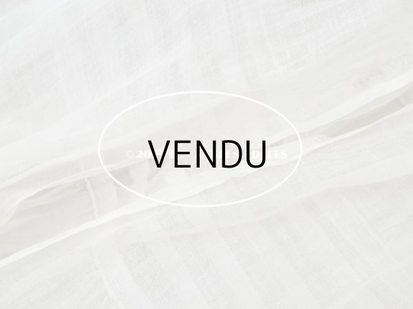 画像28: アンティーク 洗礼式のベビードレス パフスリーブ 手刺繍の花模様＆レース＆オレンジベージュのリボン (28)