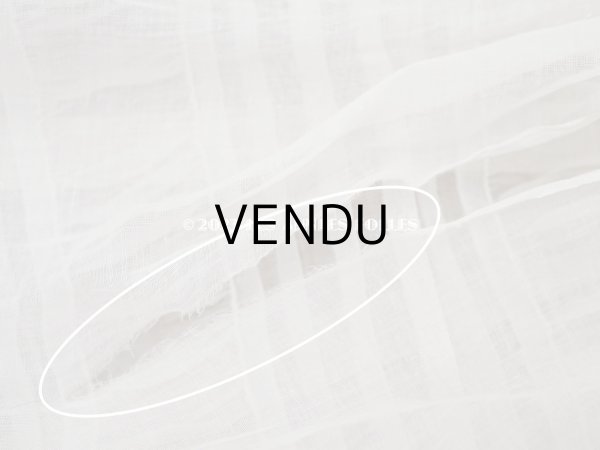 画像27: アンティーク 洗礼式のベビードレス パフスリーブ 手刺繍の花模様＆レース＆オレンジベージュのリボン (27)