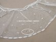 画像6: アンティーク 幅広 フリルレース オフホワイト ドット刺繍入り チュールレース 2.5m 幅11.5cm  (6)