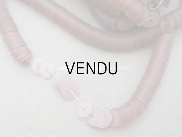 画像2: アンティーク ゼラチン製 スパンコール ピンクブラウン　4mm  (2)