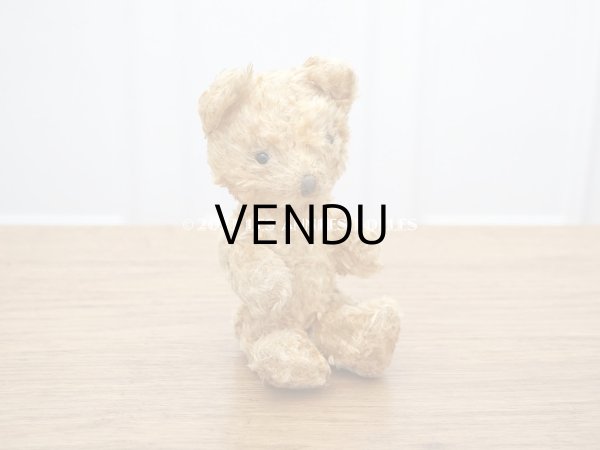 画像4: アンティーク とても小さなベア キャメル (4)