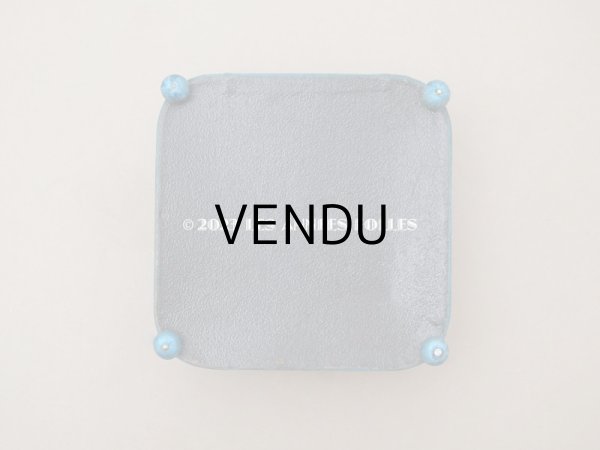 画像5: 1891年 アンティーク シルク製クッション　チョコレートボックス　お菓子箱 スモーキーブルー (5)