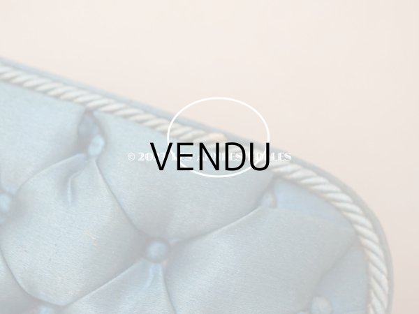 画像9: 1891年 アンティーク シルク製クッション　チョコレートボックス　お菓子箱 スモーキーブルー (9)