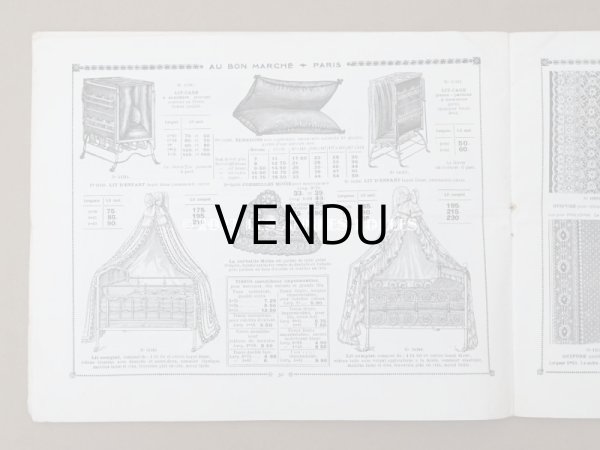 画像9: アンティーク ボンマルシェのカタログ　カーテン＆ベッドカバー RIDEAUX BLANCS - AU BON MARCHE - (9)