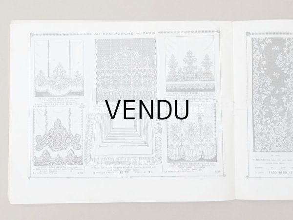 画像10: アンティーク ボンマルシェのカタログ　カーテン＆ベッドカバー RIDEAUX BLANCS - AU BON MARCHE - (10)