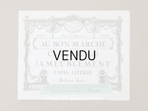 画像1: アンティーク ボンマルシェのカタログ　カーテン＆ベッドカバー RIDEAUX BLANCS - AU BON MARCHE - (1)