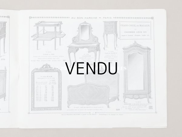 画像3: アンティーク ボンマルシェのカタログ　カーテン＆ベッドカバー RIDEAUX BLANCS - AU BON MARCHE - (3)