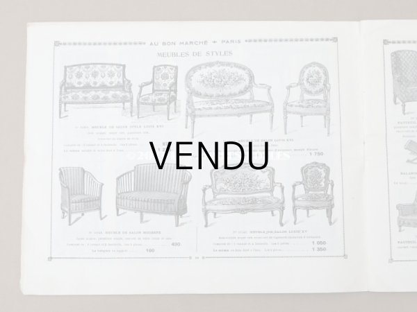 画像4: アンティーク ボンマルシェのカタログ　カーテン＆ベッドカバー RIDEAUX BLANCS - AU BON MARCHE - (4)