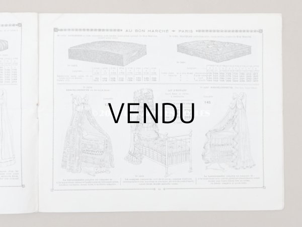 画像8: アンティーク ボンマルシェのカタログ　カーテン＆ベッドカバー RIDEAUX BLANCS - AU BON MARCHE - (8)