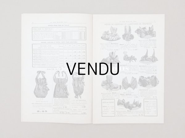 画像4: アンティーク ボンマルシェ リボンのカタログ　CATALOGUE DES RUBANS - AU BON MARCHE - (4)